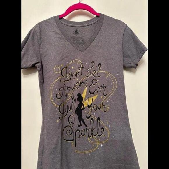 Disney Tops - 'Don't Let Anyone Ever Dull Your Sparkle' V-Neck T-Shirt - Embrace the Magic